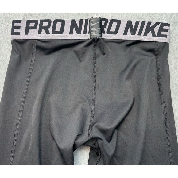 Nike Pro Combat Dri-Fit Black Bottoms Boys XL Compression Workout BV3516-010 - Picture 5 of 14